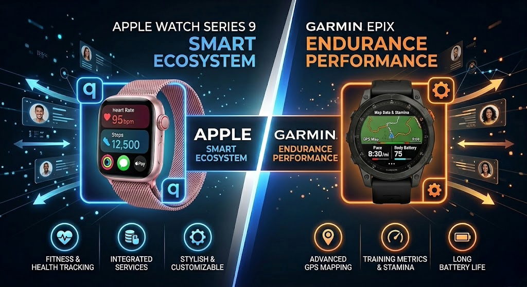 Apple Watch Series 9 vs Garmin Epix: Sports Smartwatches With Very Different Democracy