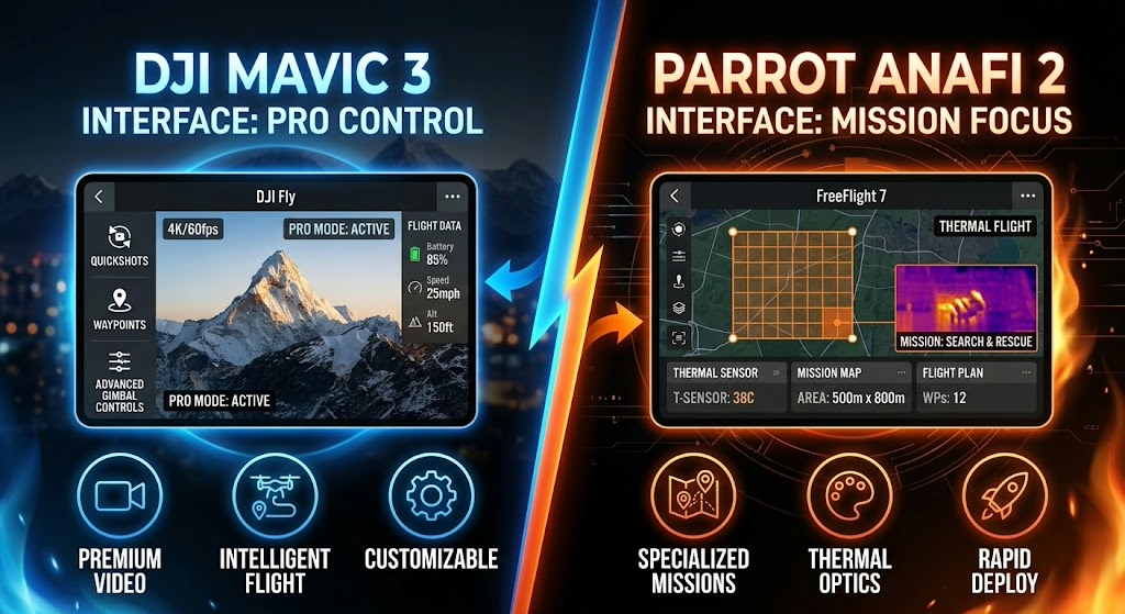 DJI Mavic 3 vs Parrot Anafi 2: Professional Drones With Geopolitically Opposite Origin