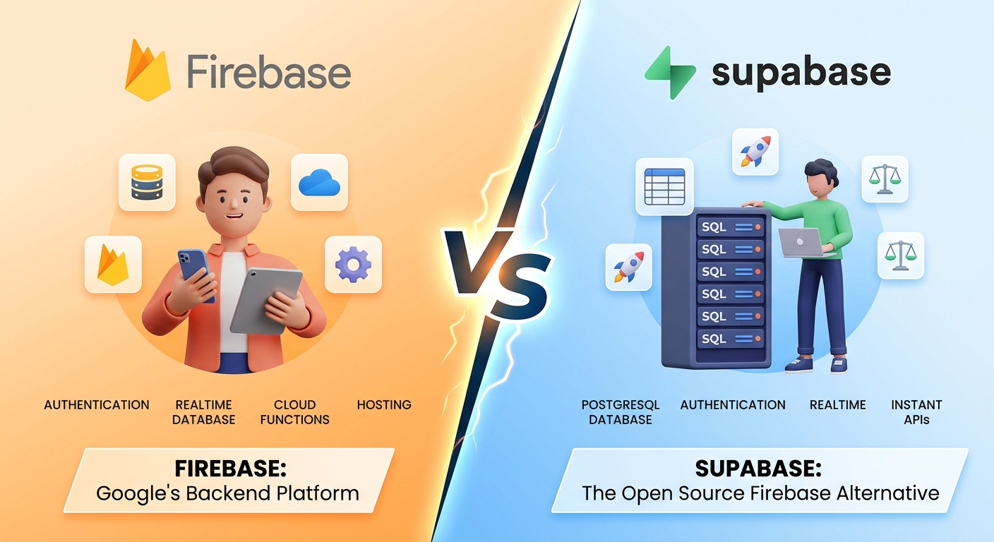 Firebase vs Supabase: Backend Platforms With Completely Different Database and Privacy