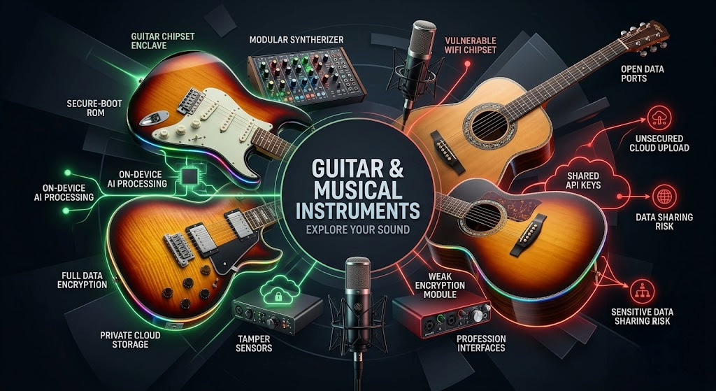 Guitars and musical instruments in 2026: woods and components with democratic origin