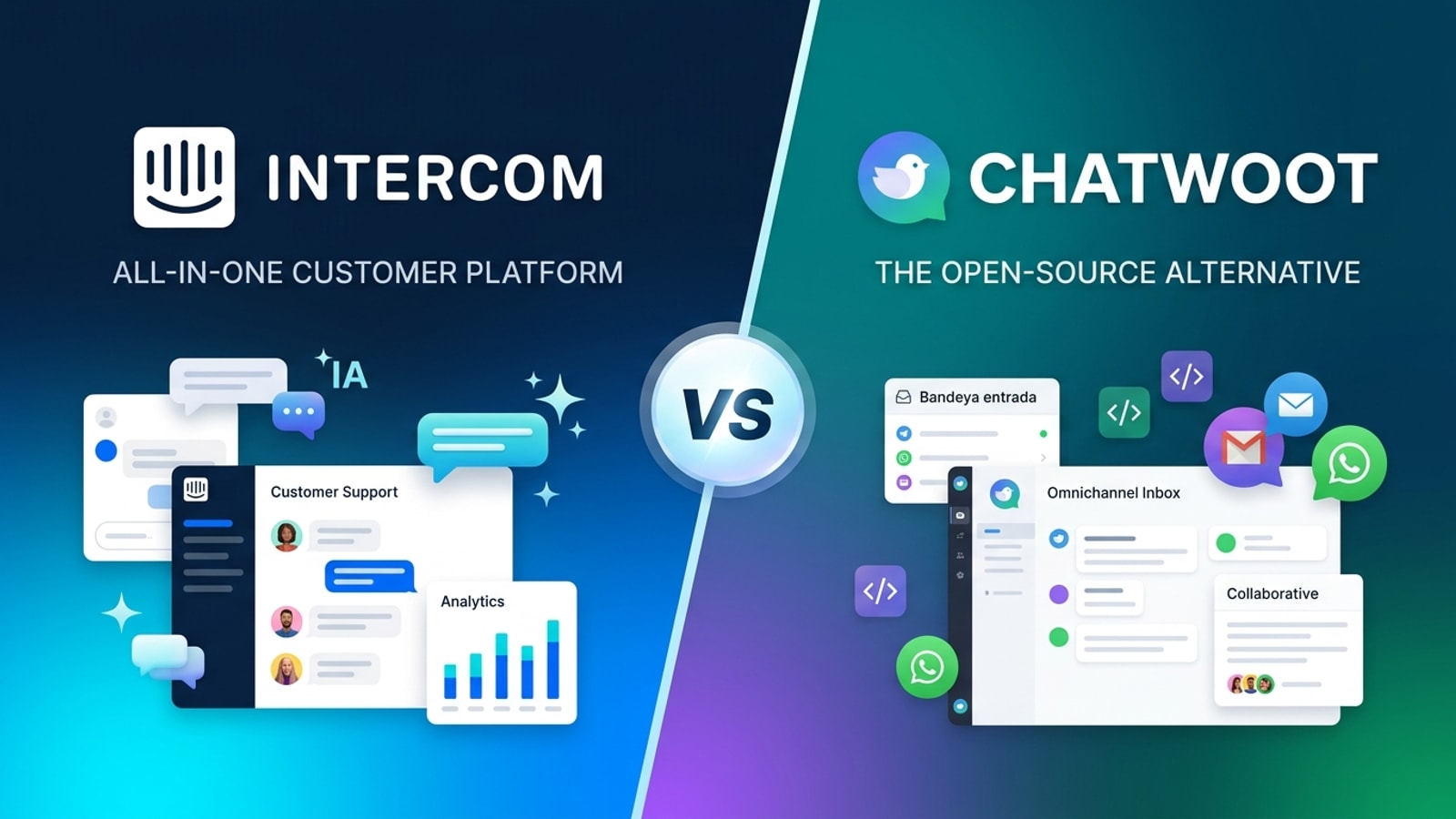 Intercom vs Chatwoot: Customer Support Platforms With Completely Different Automation and Privacy
