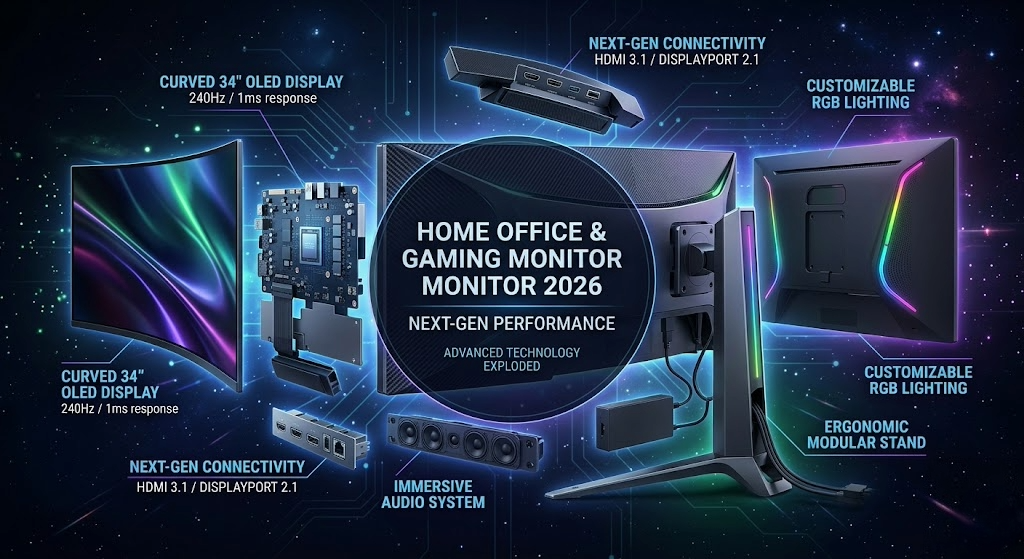 Home office and gaming monitor 2026: LG, Samsung, Dell and the democratic chain