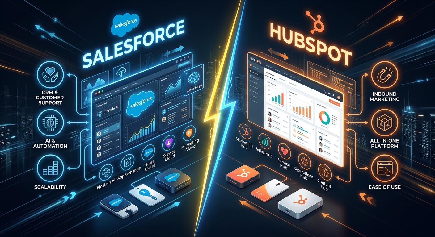 Salesforce vs HubSpot: CRM Platforms Both American But Different Data Privacy