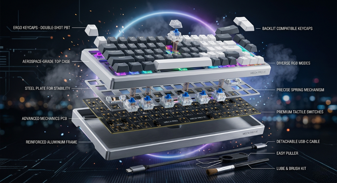 Mechanical keyboard 2026: Cherry switches, GMK keycaps and the democratic chain