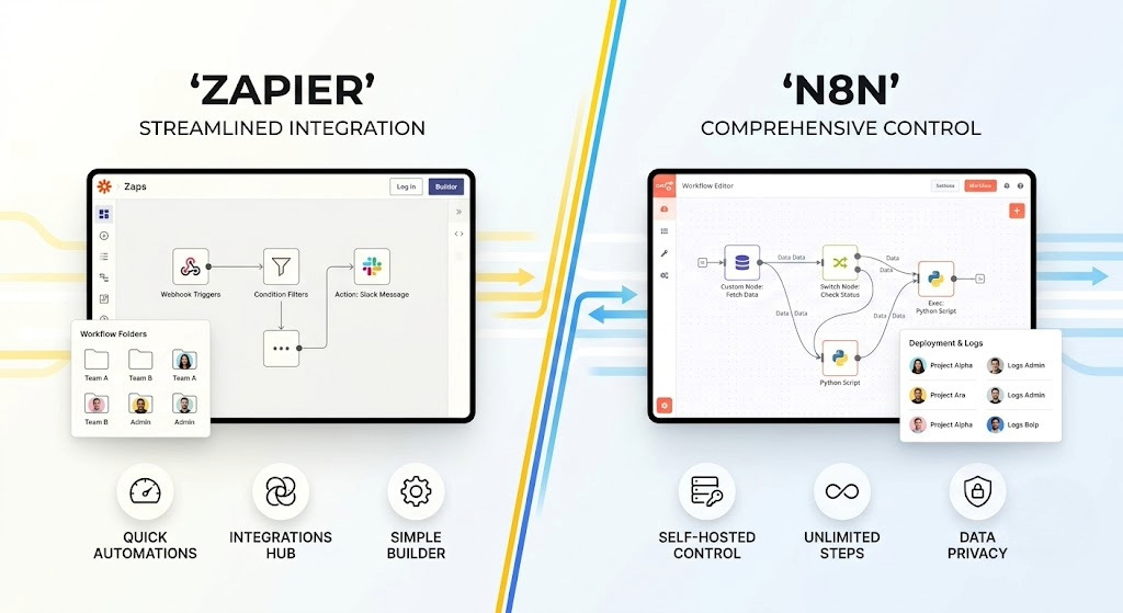 Zapier vs N8N: Automation Platforms With Completely Different Workflow Governance