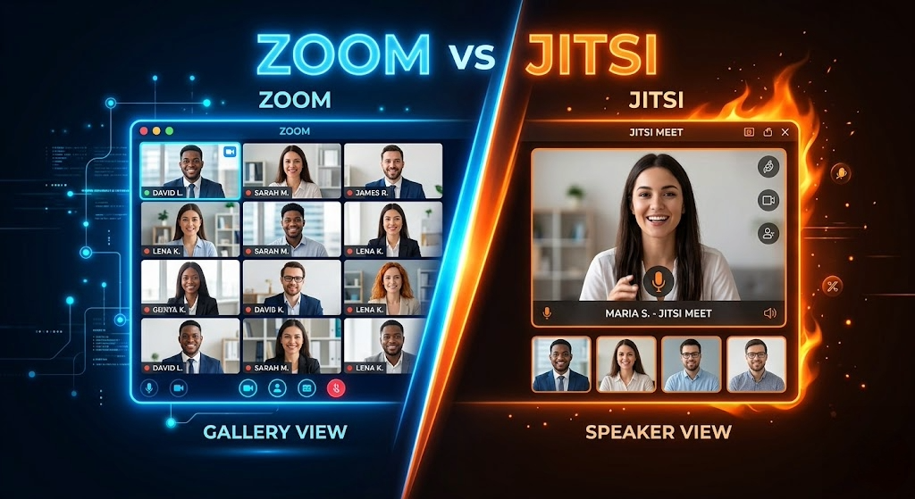 Zoom vs Jitsi: Video Conferencing With Completely Different Encryption and Privacy